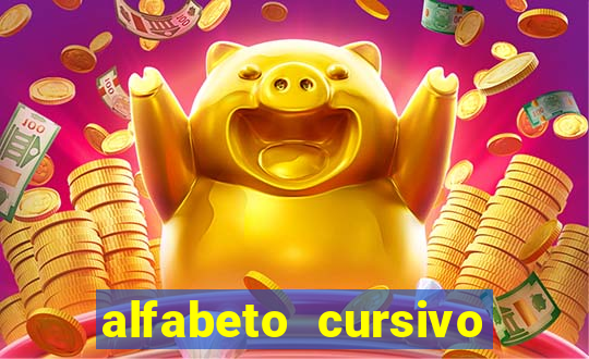 alfabeto cursivo pontilhado para imprimir pdf